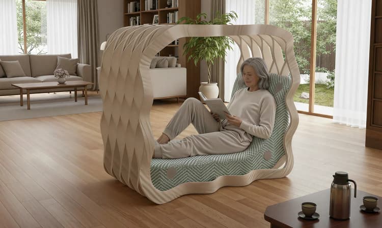 OKOMO interior scene - living room