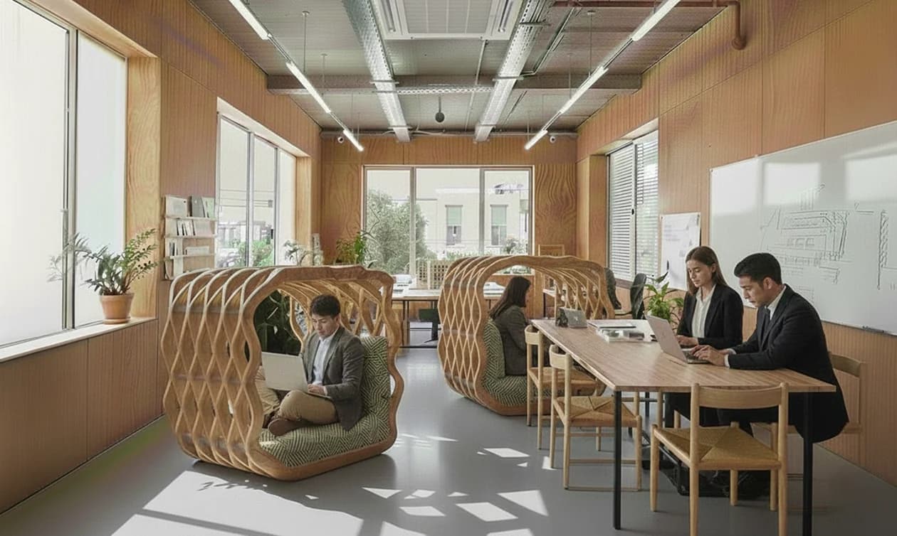 OKOMO office scene - workplace safety