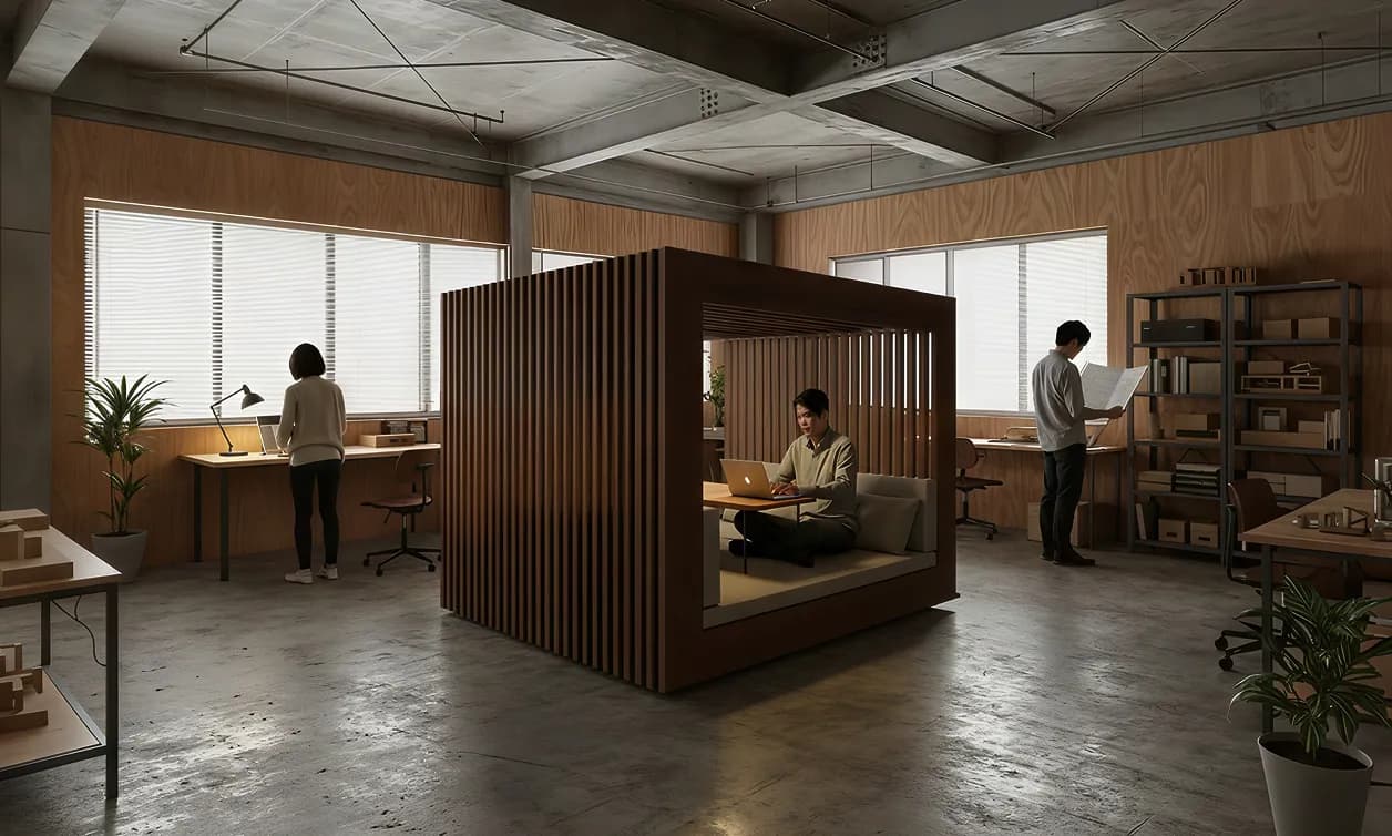 OKOMO SUITE office scene - workplace safety